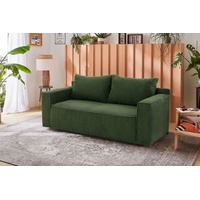 Jockenhöfer Gruppe »Ron«, Platzsparendes Sofa mit Gästebettfunktion, Federkernpolsterung, grün