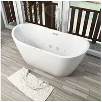 AcquaVapore freistehende Badewanne Wanne F23 180cm Whirlpool Luft &