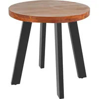 Sam möbel gmbh Esszimmertisch rund 80 cm, Akazienholz nussbaumfarben