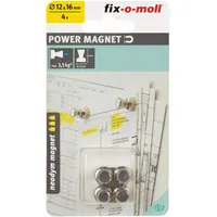 Fix-o-moll Neodym Magnete Kegel 12mm silber