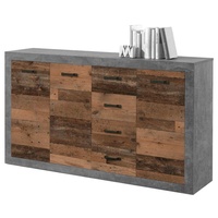 Bega Sideboard Kommode INDIANA 3 Front Old Wood Vintage