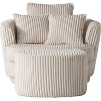 LEONIQUE »MAISIE, Love Seat XXL Lese-Sessel, Big-Sessel mit Hocker,«,