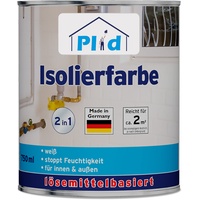 Plid Isolierfarbe 0,75L weiß für ca. 2m2 /Kellerfarbe Nikotinfarbe