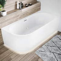 Riho Desire Corner rechts, seidenmatt weiß, 184x84x60cm, 230 Liter,