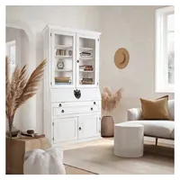 1a Direktimport Großer weißer Sekretär im Landhausstil - Pinie