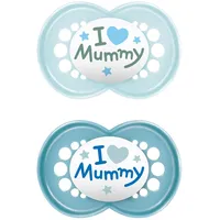 Mam Baby MAM Schnuller Original Silikon, 6-16 Monate, blau/hellblau