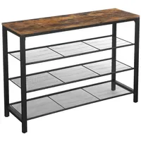 VASAGLE Schuhregal 100 x 30 x 72 cm braun,