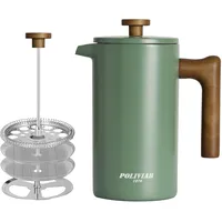 POLIVIAR 7379 Poliviar French Press Kaffeebereiter 1 Liter/8 Tassen,