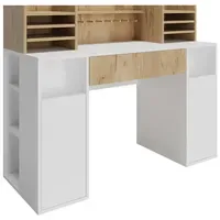 Vicco Schreibtisch Basteltisch XL mit Regale,