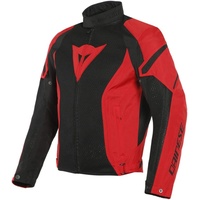 Dainese Air Crono 2 Tex Motorrad Textiljacke, schwarz-rot, Größe