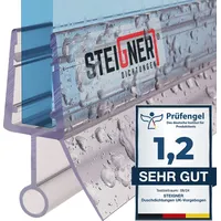 STEIGNER 30cm, Gerade PVC Ersatzdichtung für Dusche,