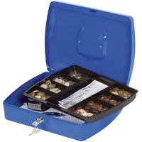 Connect Geldkassette BxTxH 325x235x85 mm blau