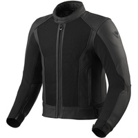 RevIt! Revit Ignition 4 H2O Leder/Textiljacke schwarz, 52
