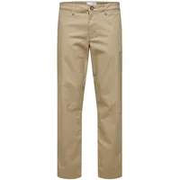 Selected Homme Stoffhose SLH196-STRAIGHT-NEW MILES FLEX PANT NOOS«, beige