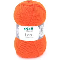 Gründl Lisa Premium Häkelwolle, 133 m orange