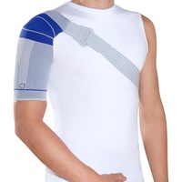 Bauerfeind OmoTrain S Schulterbandage, Titan, links, Größe 5