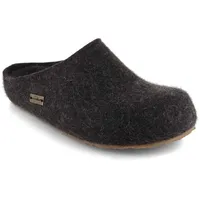HAFLINGER Michel, Pantoffeln, Unisex-Erwachsene, Filz aus Wolle-37 EU-Grau Graphit