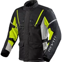 RevIt! Revit Horizon 3 H2o Jacke - Schwarz/Neon-Gelb/Hellgrau /