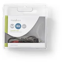 Nedis CAGB24010BK 0,2m (0.20 m), Audio Kabel