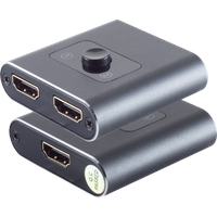 ShiverPeaks -PROFESSIONAL--HDMI Umschalter 2x1, bidirektional, Metall, 4K2K,
