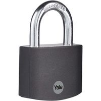 Yale - YE3B/50/126/1/BK Standardsicherheit 50mm Aluminium Vorhängeschloss - Schwarz