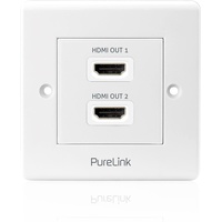 PureLink PureInstall HDMI Wanddose 2-Fach, Digital Signage Zubehör, Weiss