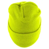 MSTRDS Basic Flap Long Version Beanie in Neongelb, Größe