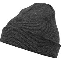 MSTRDS Beanie Basic Flap in Grau, Größe ONE SIZE
