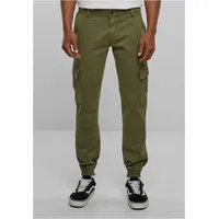 URBAN CLASSICS Washed Cargo Twill Hosen Olive 30