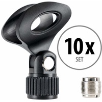 Pronomic MC-1 Mikrofonklemme Neopren Standard 10x Set