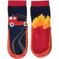Playshoes Unisex Kinder Hüttenschuhe Hausschuh, Feuerwehr, 28/29