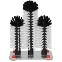 Fuchs Gastronomiebedarf Reinigungsbürste Gläserspülbürstengarnitur 2 x 18 cm +