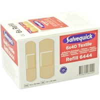 Salvequick Pflasterstrips elastisch 6 Nachfüllpack je 40 St.