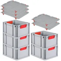 Proregal SparSet 5x Eurobox NextGen Color mit Auflagedeckel &