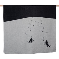 David Fussenegger [W0724] Wohndecke Skifahrer Anthrazit
