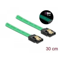 DeLock SATA 6 Gb/s Cable UV glow effect -