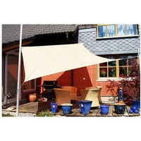 Eduplay Sonnensegel 3,6 x 3,6 m Quadrat, wasserabweisend,