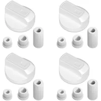 Vioks SET 4x Drehknopf Herd Weiß Ø38mm Schalter Herd
