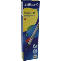 Pelikan 943233 Fineliner 96® Rot, 10 Stück in Schachtel