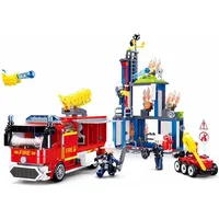 SLUBAN BRICKS Feuerwehr Übungsgelände 585-tlg. M38-B0967