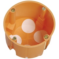Kopp 348601509 Hohlwandschalterdose mit Durchstoßmembran, Ø68mm, Tiefe: 62mm, orange,