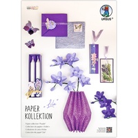 Buntpapierfabrik Ludwig Bähr Papierkollektion Lila Bastelpapier 18 Blatt