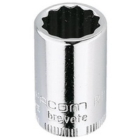 FACOM Steckschlüssel 1/4" 12-Kant dünn 7/32