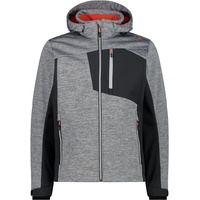 CMP MAN Jacket Zip Hood alluminio mel.-nero 50