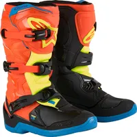 Alpinestars Tech 3S Stiefel Jugend - Neon-Orange/Neon-Gelb/Schwarz/Blau - 5