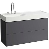 Laufen Kartell Waschtisch-Unterschrank H4076480336421 118x60x45cm, 2 Schubladen, schiefergrau