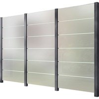 Staket pro Zaun STAKET PRO, grau, Pfosten: 4 St.,