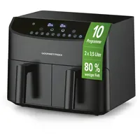 GOURMETmaxx Heißluft-Fritteuse  2x 3,5 l schwarz