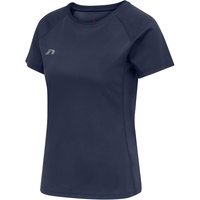 New Line Newline Core Running T-Shirt S/S, Schwarze IRIS,