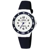Lorus RRX43CX9 0 mm Edelstahlgehäuse Schwarz Urethanband Blau